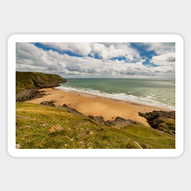 Pobbles Beach, Gower, Wales Sticker by dasantillo